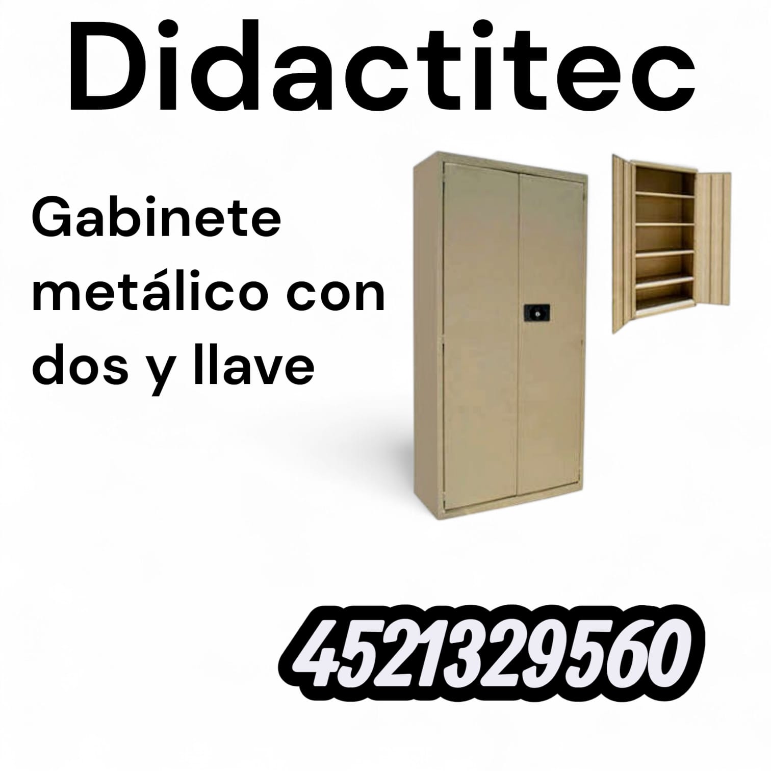 GABINETE METÁLICO CON 2 PUERTAS